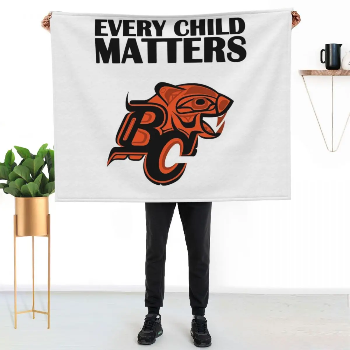 

Bc Lions Every Child Matters 2021 Orange Classic Throw Blanket Breathable Lightweight Blanket for Adults Kids