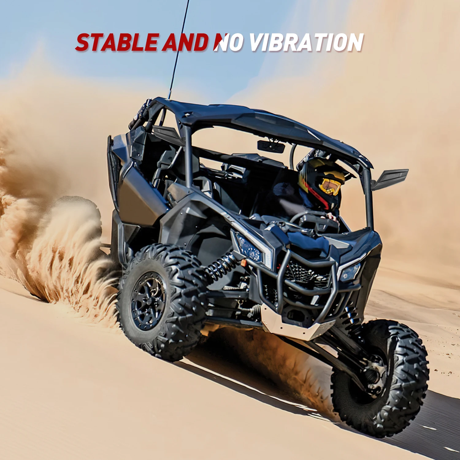Frokom X3 Side Mirrors - 2017 2018 2019 2020 2021 2022 2023 Can Am Maverick X3 Max X RS/DS/MR/Turbo/R/RR, Adjustable & Break Away Design - view 7