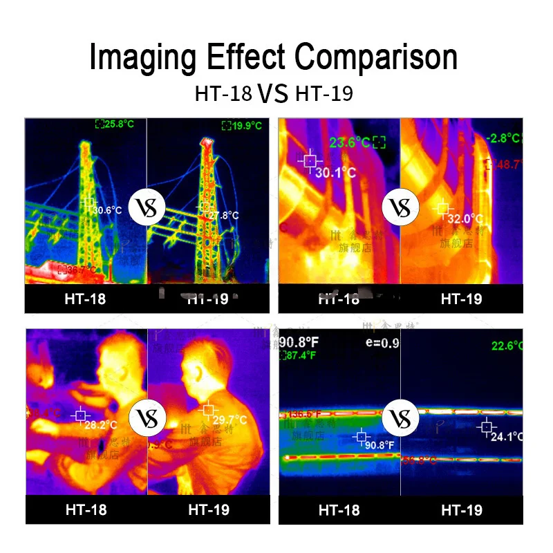 For HT-19 High Precision Water Leakage Detection of Infrared Thermal Imaging Camera High Resolution Floor Heating Leak Detector