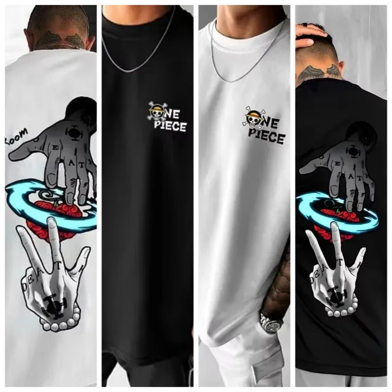 

Цельная мужская футболка с японским аниме для мальчиков, детская хлопковая футболка Y2K Harahiko Trend в стиле хип-хоп для мальчиков и девочек с короткими рукавами