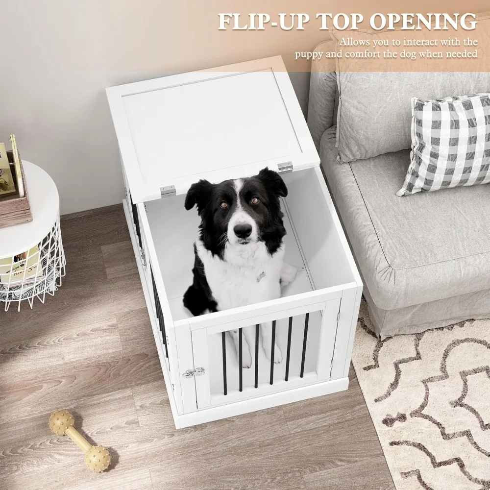 Furniture Style Dog Crate with Cushion, Dog Kennel Medium, Dogs Crates,Dogs Cage for Small and Medium Dogs,Decorative Dog Kennel