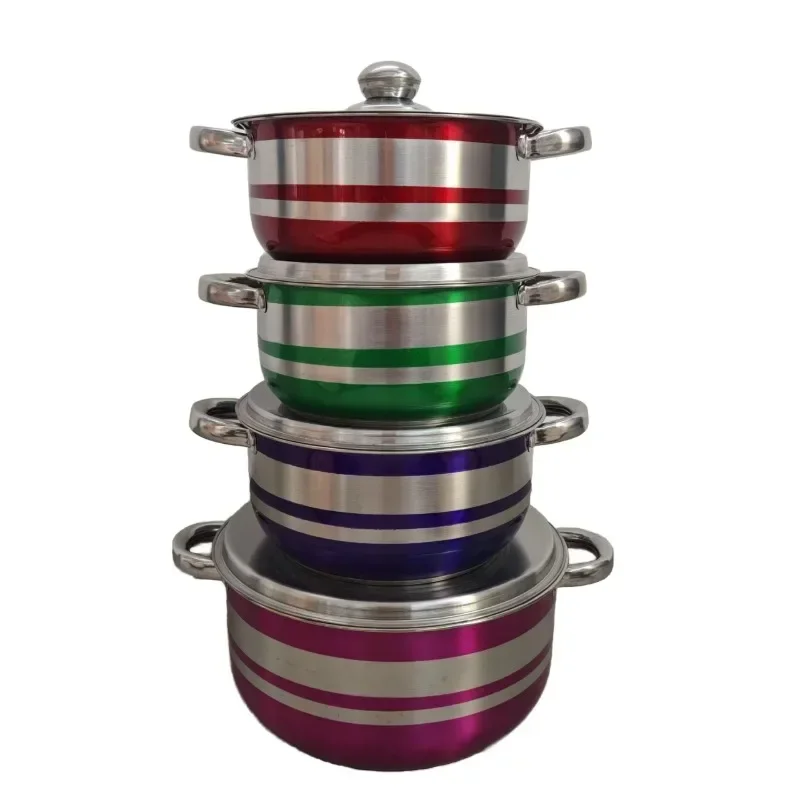 Large stainless steel induction cooker cooker set Classic soup pot Eco-friendly sustainable kitchen