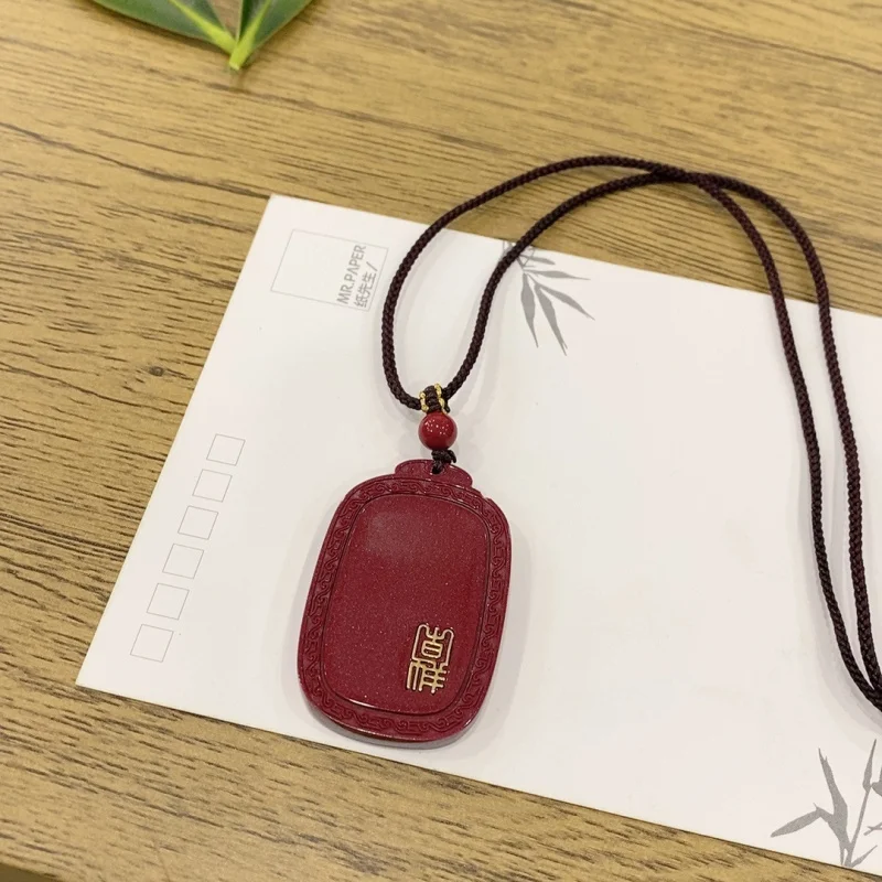 High-content purple gold sand pendant, Peace and Serenity plaque, Blessings Before Your Eyes, Brings