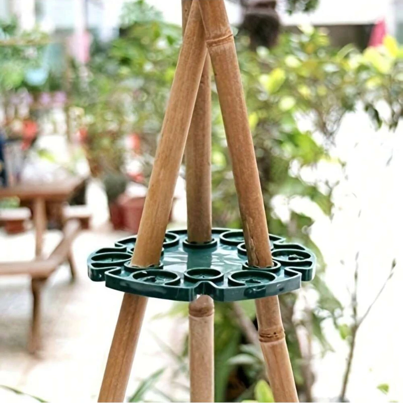 Garden Frame Plant Support Plant Holder Protection Tray Bamboo Cane Holder Landscape Engineering Balcony Rack Garden Supplies