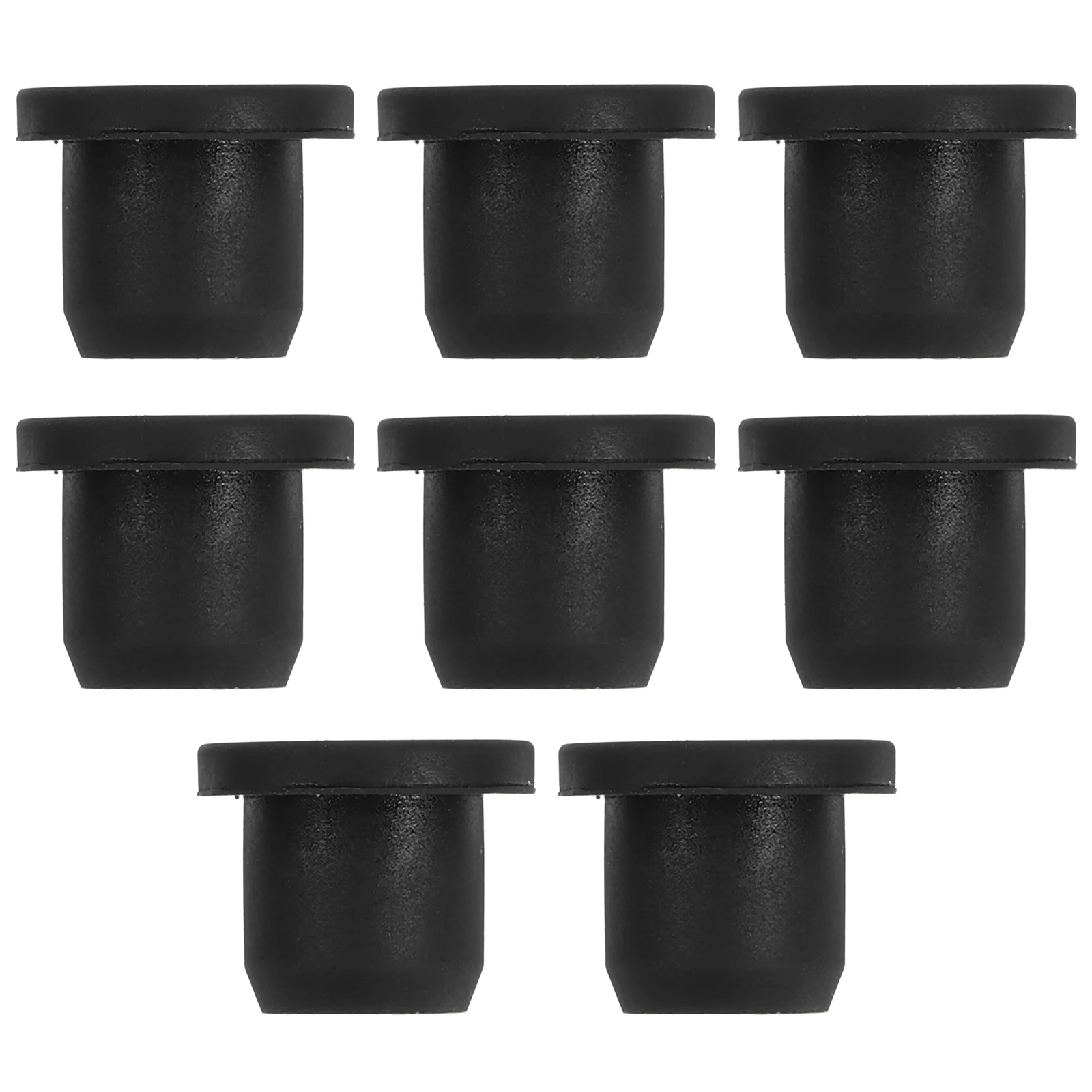 

8pcs Black Hollow Lab Bottle Plug Rubber Stoppers Container Sealer Test Tube Stopper Glass Bottle Drain Plug