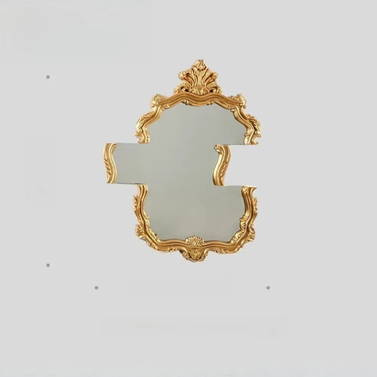 full-body mirror, floor-to-ceiling high-end decoration, trendy personalized entrance hanging mirror