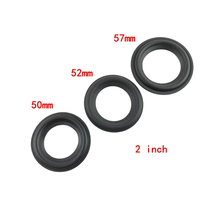 2pcs 2 inch Speaker Surround Soft Rubber Edge horn replacement repair accessories ring