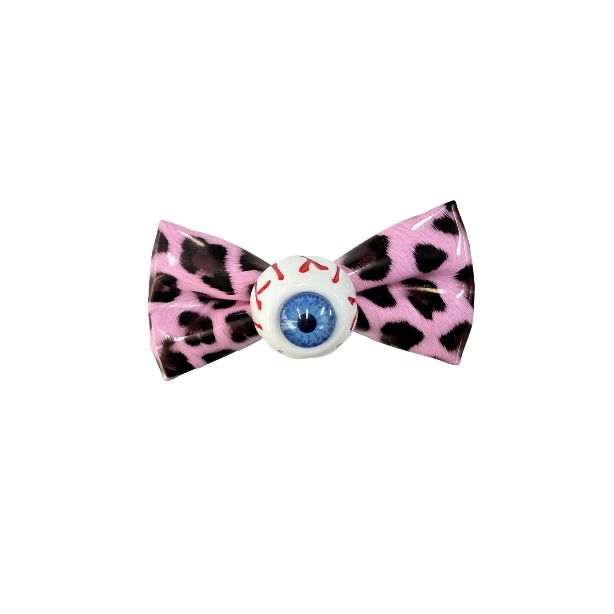 Colorful Leopard Bow Hair Clip, Creative Cosplay Accessory