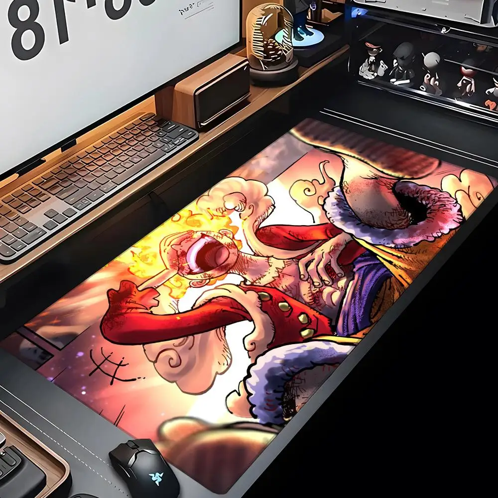 

Luffy или Zoro Sanji Pirate Коврик для мыши Игровой коврик для мыши Абстрактный большой коврик для мыши 900x400x5 мм Gamer XXL Mause Ковер ПК Стол