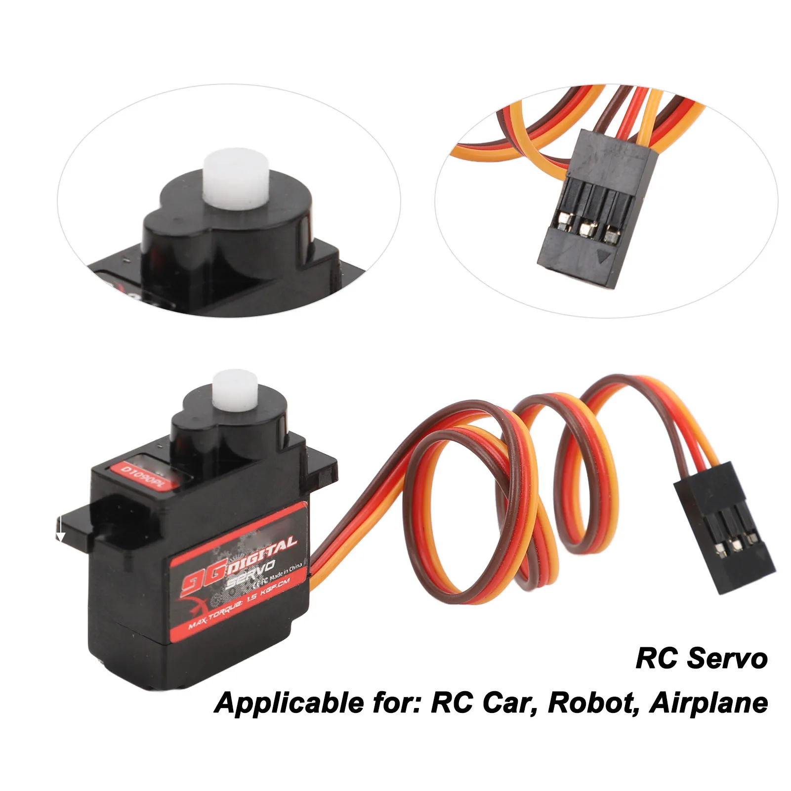 3 Stuks Rc Servo Lichtgewicht Hoge Torsie Snelle Respons Rc Auto Servo Voor Vaste Vleugel Rc Vliegtuig Rc Robot Dc 4.8 Tot 6V