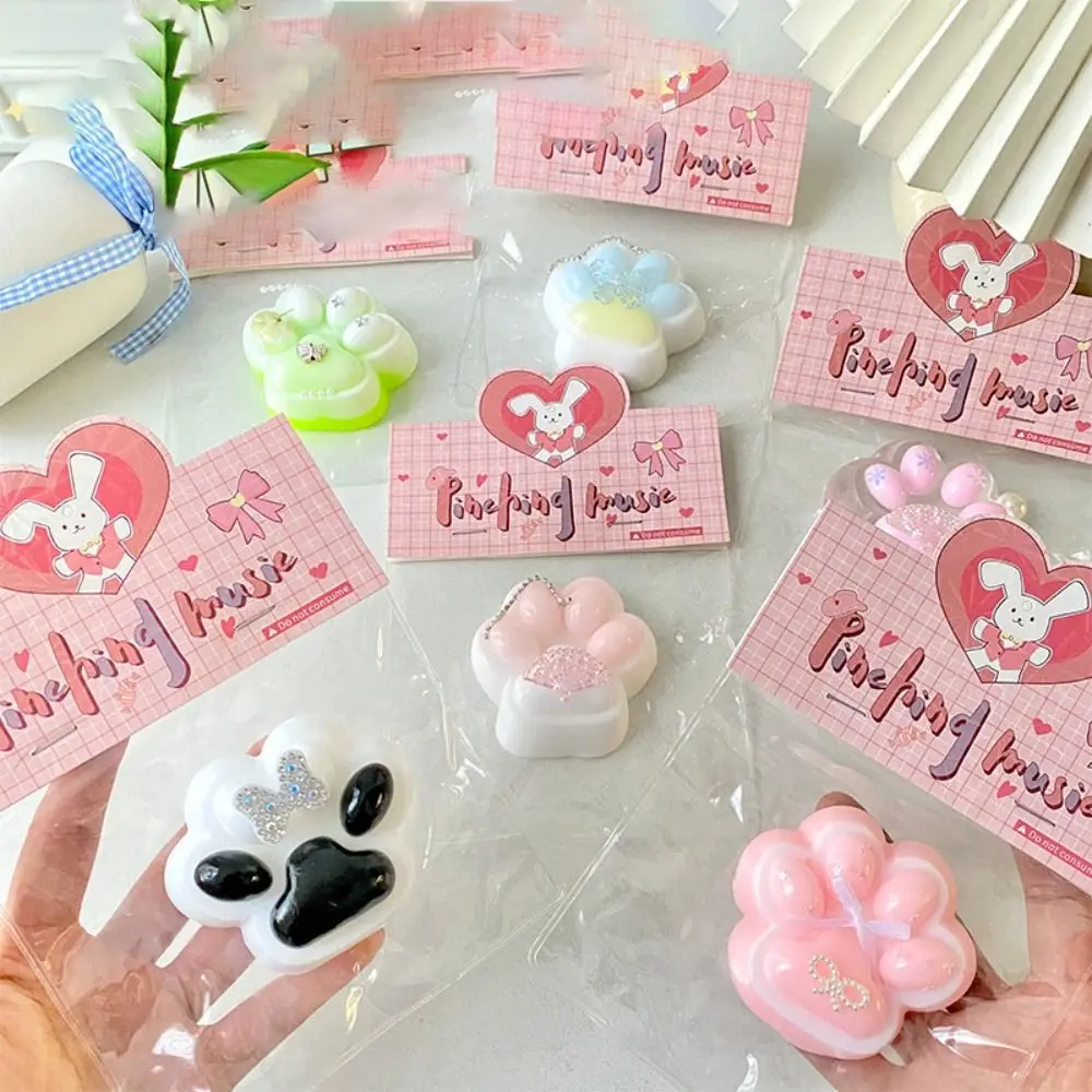 ของขวัญใหม่ Sticky บีบ Cat PAW ของเล่นนุ่ม Abreact Pinching Cat PAW Decompressing ของเล่นบรรเทาผ่อนคลายบีบของเล่นบรรเทาผ่อนคลายของเล่น