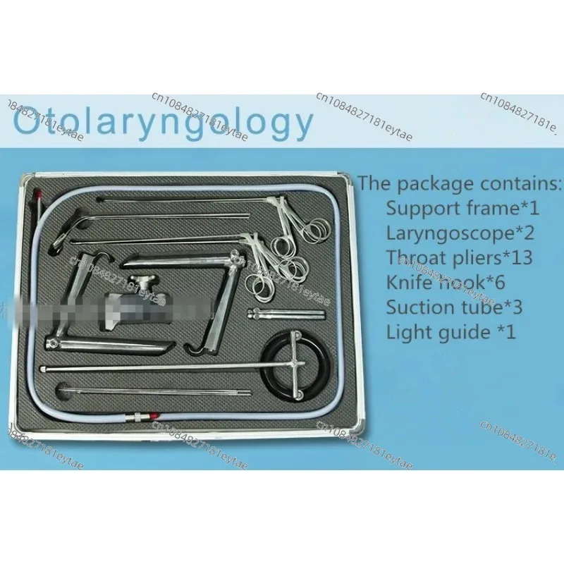 

Complete Set Of Equipment Fiber Laryngoscope Support Frame Micro Laryngeal Forceps Throat Scissors