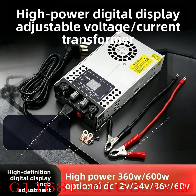 Adjustable Transformer Voltage and Current Digital Display Adjustment 1-12V24V36V60 Speed Control 50A Power Supply Part