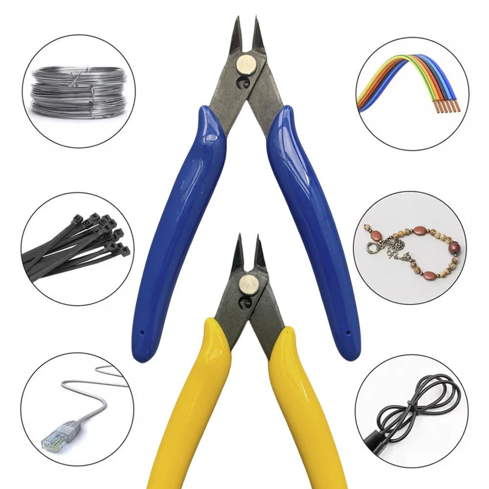 1pc Universal Pliers Electrical Wire Cable Cutters Cutting Side Snips Flush Stainless Steel Nipper Multi Functional Hand Tools