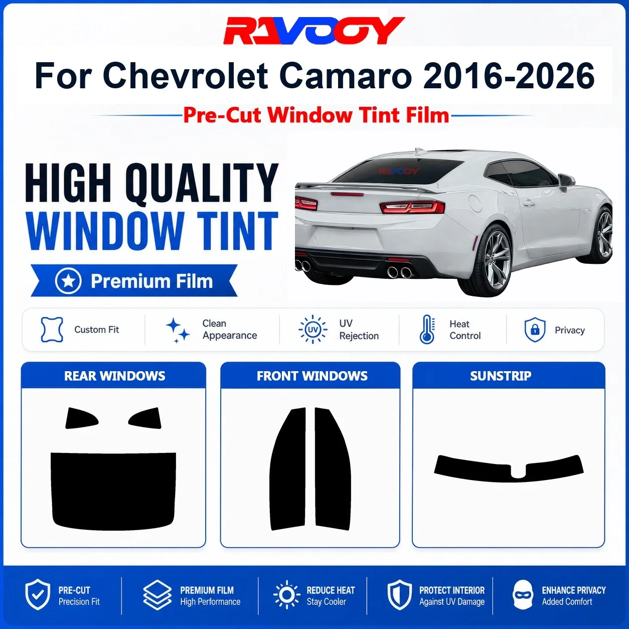 pelicula-premium-pre-cortada-para-janelas-chevrolet-camaro-2016-2026-dianteiras-e-traseiras-com-rejeicao-de-calor-uv-e-privacidade