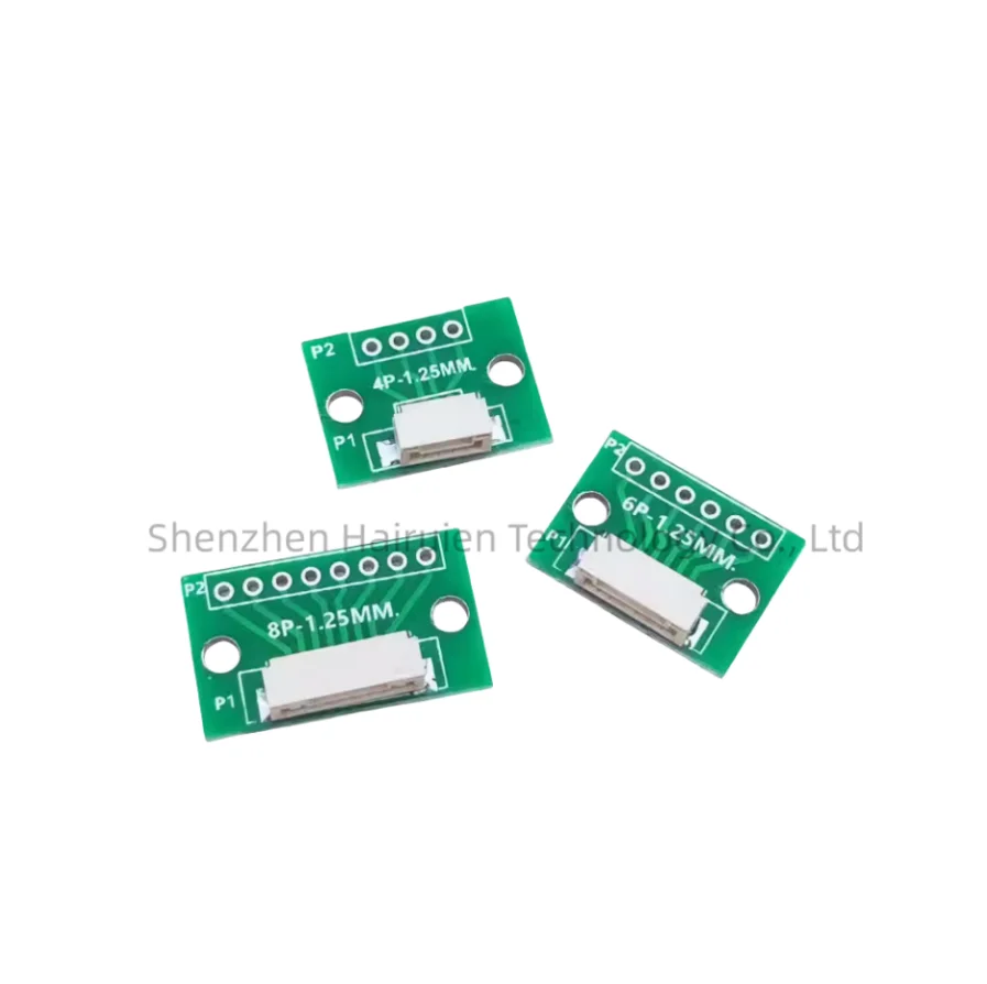 GH1.25 spacing adapter board horizontal terminal socket 4 6 8 test board 1.25 to DIP2.54 circuit board