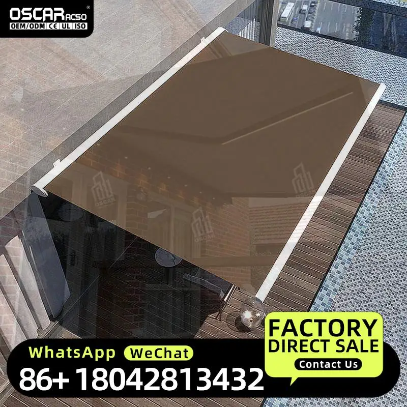 Retractable Full Cassette Electric Aluminum Luxury Custom Motorized Awning Outdoor Folding for Patio Garden Balcony Retractable