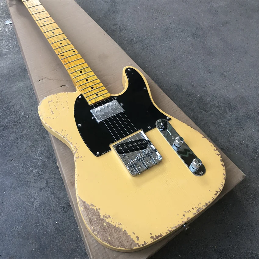 

New milk yellow to do old electric guitar, wholesale and retail