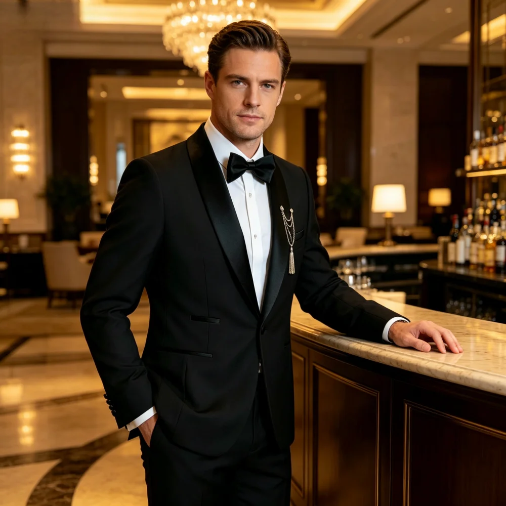 

Men's High-Quality Two-Piece Suits Casual Wear Blazers Dress Pants Latest Styles for Wedding And Business