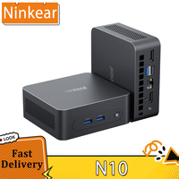 Ninkear N10 Mini PC, Intel N100 4 Cores Max 3.4GHz, 16GB RAM 512GB SSD, 2.4/5GHz WiFi Bluetooth 5.0, 3*USB 3.0 1*USB 2.0 1*RJ45