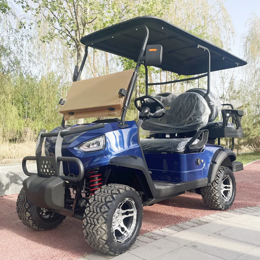 Electric Golf Cart Front Bumper And Front Basket The 4-Seater Gas-Powered 300CC Golf Cart Gas Powered Electric Sightseeing Car