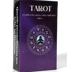 Learning Tarot Cards Deck With Meanings On Them Learn New Spanish Tarot Cards Party Game Divination Tarot Card Game