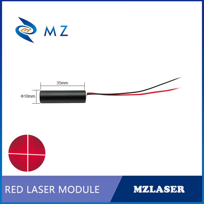 Red Cross Laser Diode Module Hot Selling Compact Mini D10mm 650nm 50mw 3V Cross Laser Industrial Grade