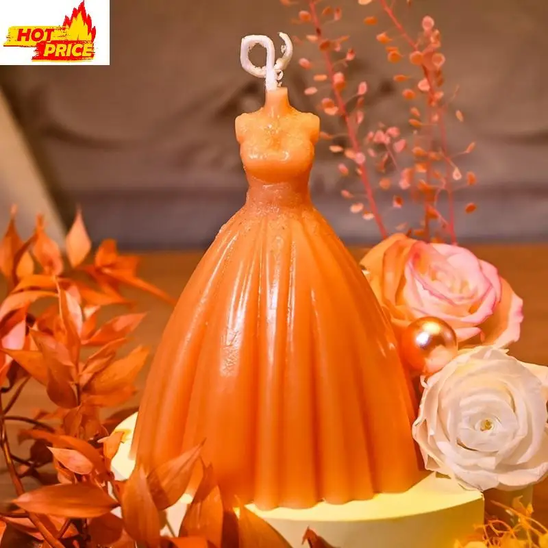 

Beautiful Bridal Dress Crafting Silicone Mold for Home Display Ornament