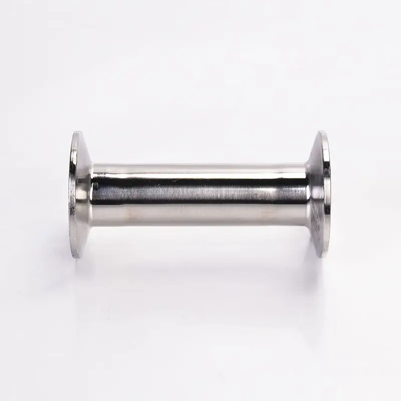 304 stainless steel downpipe polished 38mm length 100-500mm, flange three leaf clamp