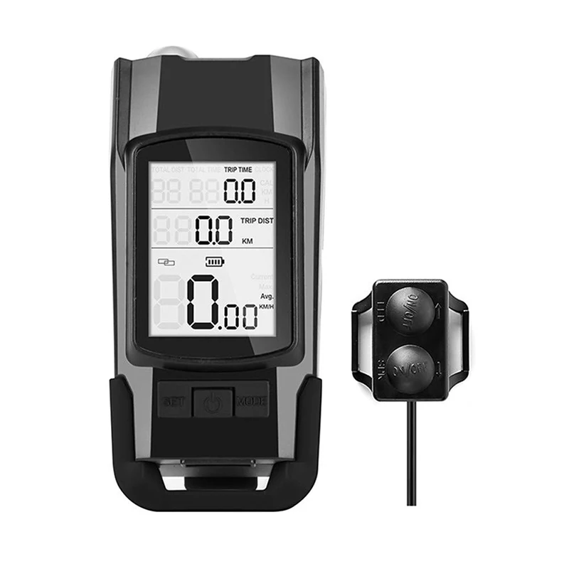 

GPS Wireless Bicycle Odometer with Backlight - Track Kilometers & Speed for Road & Mountain Bikes, Easy Operation