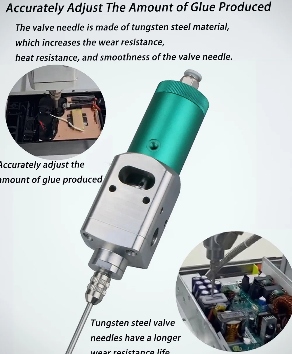 High‑Cycle Rate Spray Dispensing Actuator, Light‑Weight Aluminum Alloy Valve Component for Automated Circuit‑Board Conformal Coa