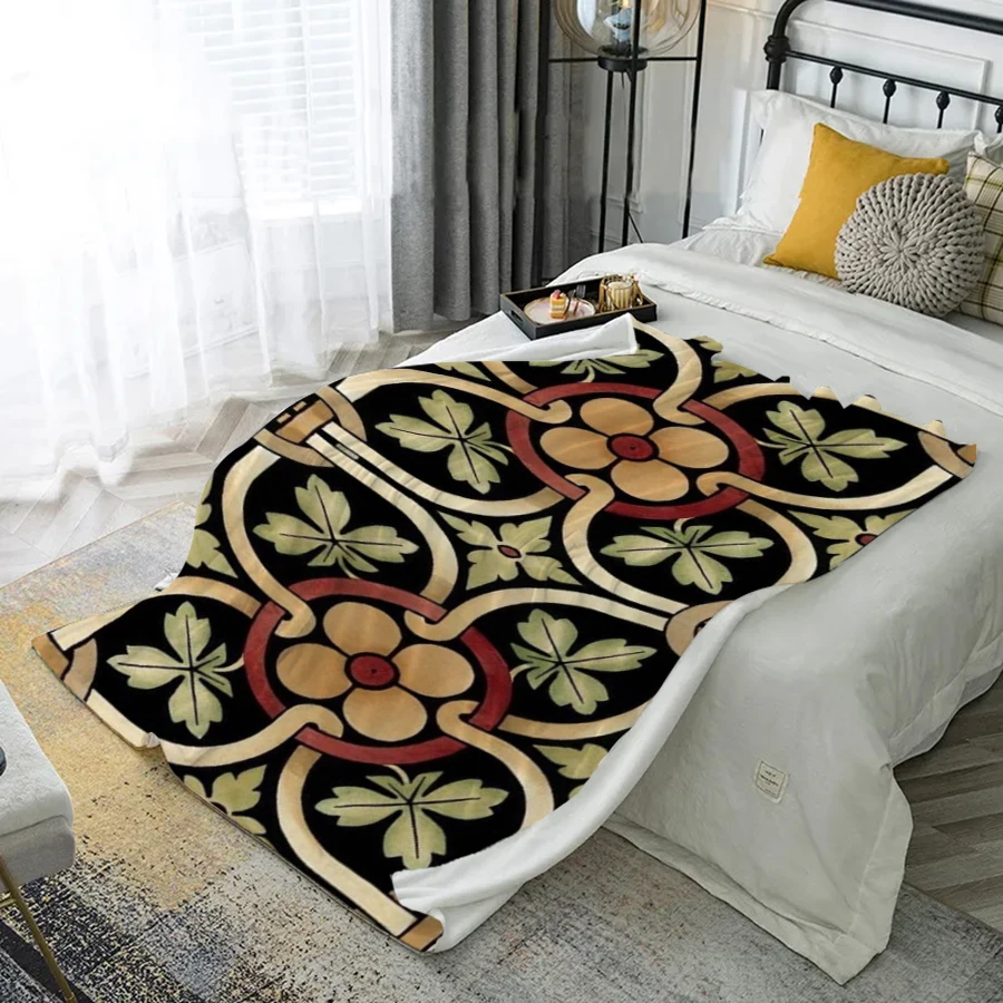 

Одеяло с цветочным узором, фланелевое покрытие из микрофибры, одеяло для спальни, гостиной, дивана, мягкое и удобное украшение для дома