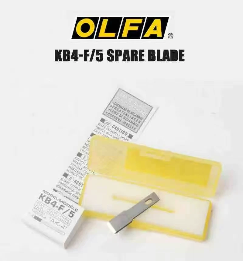 OLFA KB4-F/S Spare Blade Chisel Blade Oblique Blade 5PCS for Mobile Phone Repair Welding BGA PCB Chisel Blade Cutting Blade Tool