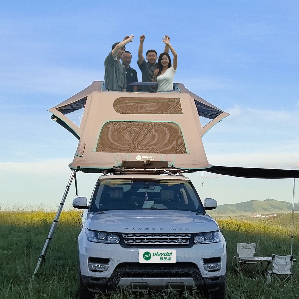 Roof Top Tent OEM logo Inflatable Guard Dog Series Car Roof Top Tent Latest Camping Car Accessories Luxury tents camping outdoor