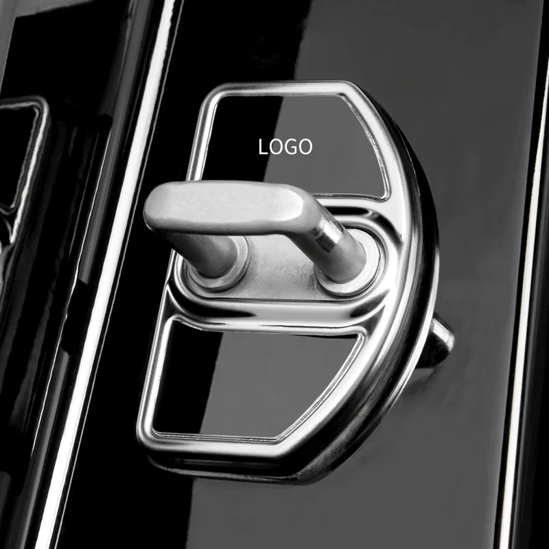

Car Styling Door Lock Cover for Smart Fortwo Forfour 451 453 Auto Accessories Sticker Stainless Steel Protective Emblems Case