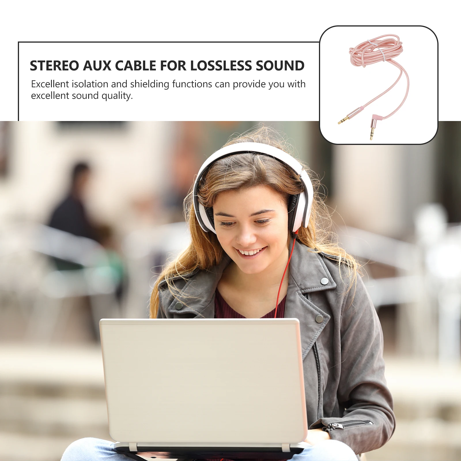 

Audio Auxiliary Cable 3.5mm Enamelled Copper Wire AUX Input Adapter Speaker Stereo Headphone Miss Tin Plating Compatibility