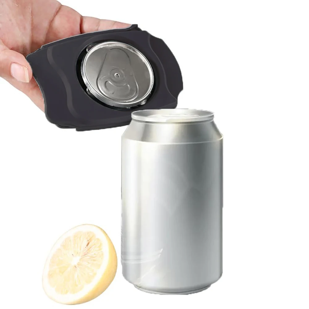 1pc Black Multifunctional Portable Can Opener – Manual Safe 