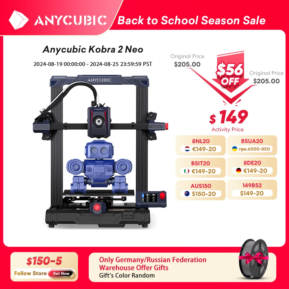 ANYCUBIC Kobra 2 Neo Mini FDM 3D-ΠΏΡΠΈΠ½ΡΠ΅Ρ Ρ ΠΌΠ°ΠΊΡΠΈΠΌΠ°Π»ΡΠ½ΠΎΠΉ ΡΠΊΠΎΡΠΎΡΡΡΡ ΠΏΠ΅ΡΠ°ΡΠΈ 250 ΠΌΠΌ/Ρ 9,8 Π΄ΡΠΉΠΌΠ°/Ρ ΠΠΎΠ²ΡΠΉ ΠΈΠ½ΡΠ΅Π³ΡΠΈΡΠΎΠ²Π°Π½Π½ΡΠΉ ΡΠΊΡΡΡΡΠ΄Π΅Ρ Ρ Π΄ΠΈΠ·Π°ΠΉΠ½ΠΎΠΌ ΠΏΠΎΠ»ΡΠ·ΠΎΠ²Π°ΡΠ΅Π»Ρ ANYCUBIC Kobra 2 Neo Mini FDM 3D-ΠΏΡΠΈΠ½ΡΠ΅Ρ Ρ ΠΌΠ°ΠΊΡΠΈΠΌΠ°Π»ΡΠ½ΠΎΠΉ ΡΠΊΠΎΡΠΎΡΡΡΡ ΠΏΠ΅ΡΠ°ΡΠΈ 250 ΠΌΠΌ/Ρ 9,8 Π΄ΡΠΉΠΌΠ°/Ρ ΠΠΎΠ²ΡΠΉ ΠΈΠ½ΡΠ΅Π³ΡΠΈΡΠΎΠ²Π°Π½Π½ΡΠΉ ΡΠΊΡΡΡΡΠ΄Π΅Ρ Ρ Π΄ΠΈΠ·Π°ΠΉΠ½ΠΎΠΌ ΠΏΠΎΠ»ΡΠ·ΠΎΠ²Π°ΡΠ΅Π»Ρ