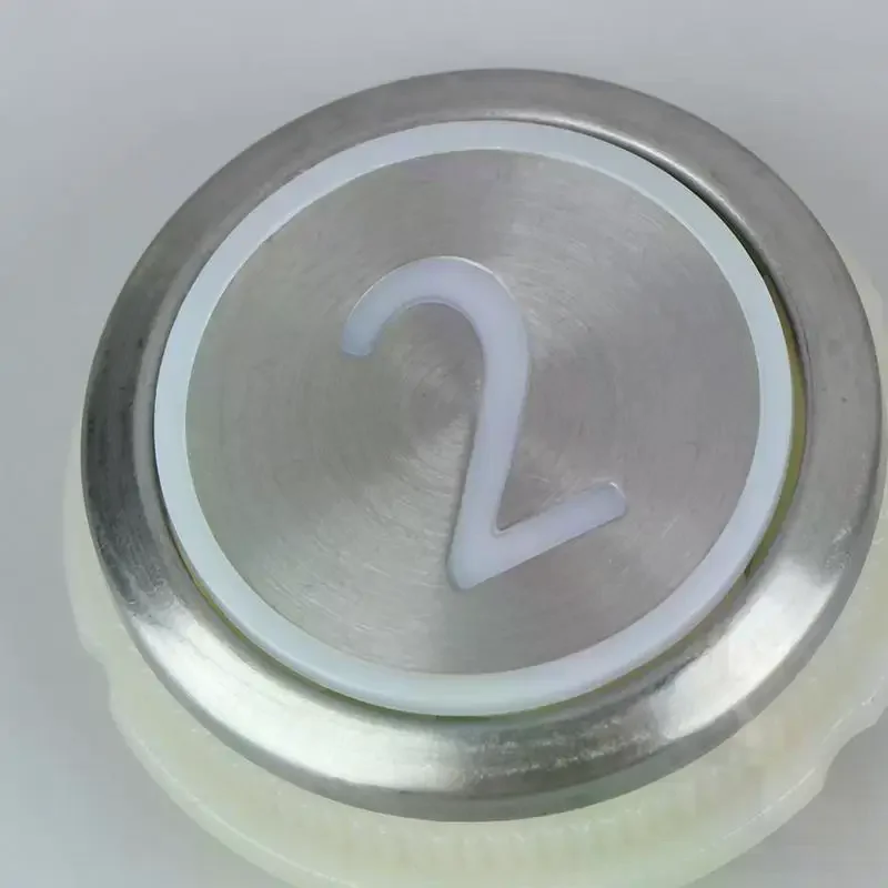 أزرار المصعد لأزرار المصعد المستديرة المصنوعة من الفولاذ المقاوم للصدأ / أزرار رقمية 1-6 / أزرار لأعلى / تشغيل / إيقاف #4