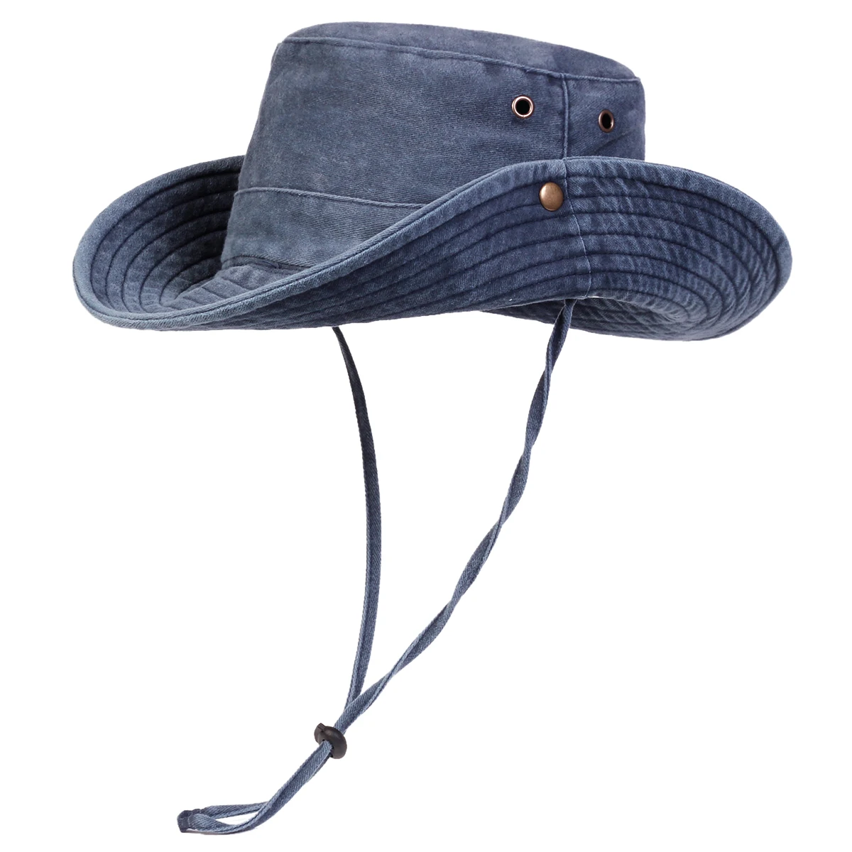 Men Big Eaved Washed Bucket Hats Fishermen Caps Outdoor Casual Cap Men Sunscreen Hat