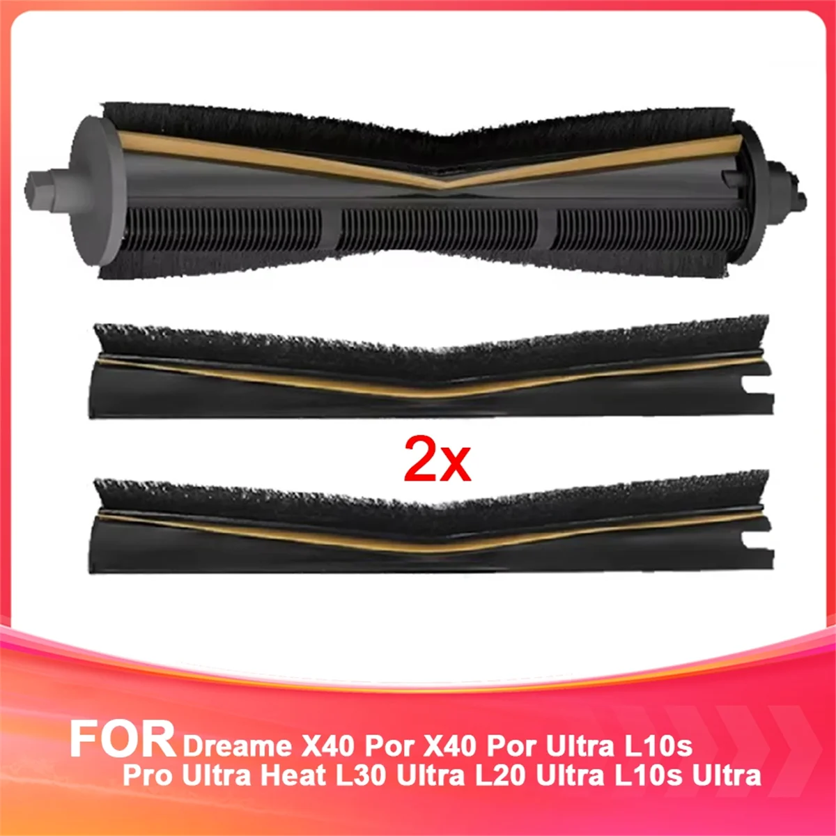 Spazzola a rullo anti-nodo A66Z di seconda generazione con striscia di spazzola sostituibile per Dreame L10s Ultra L20 Ultra X10 X20 ProX30 X30Pro