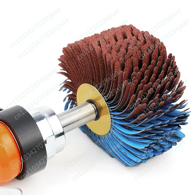 BM-BL6 Pneumatic Jackfruit Shaped Sander Abrasive Cloth Wheel Primer Brush 30X118mm Polishing Disc