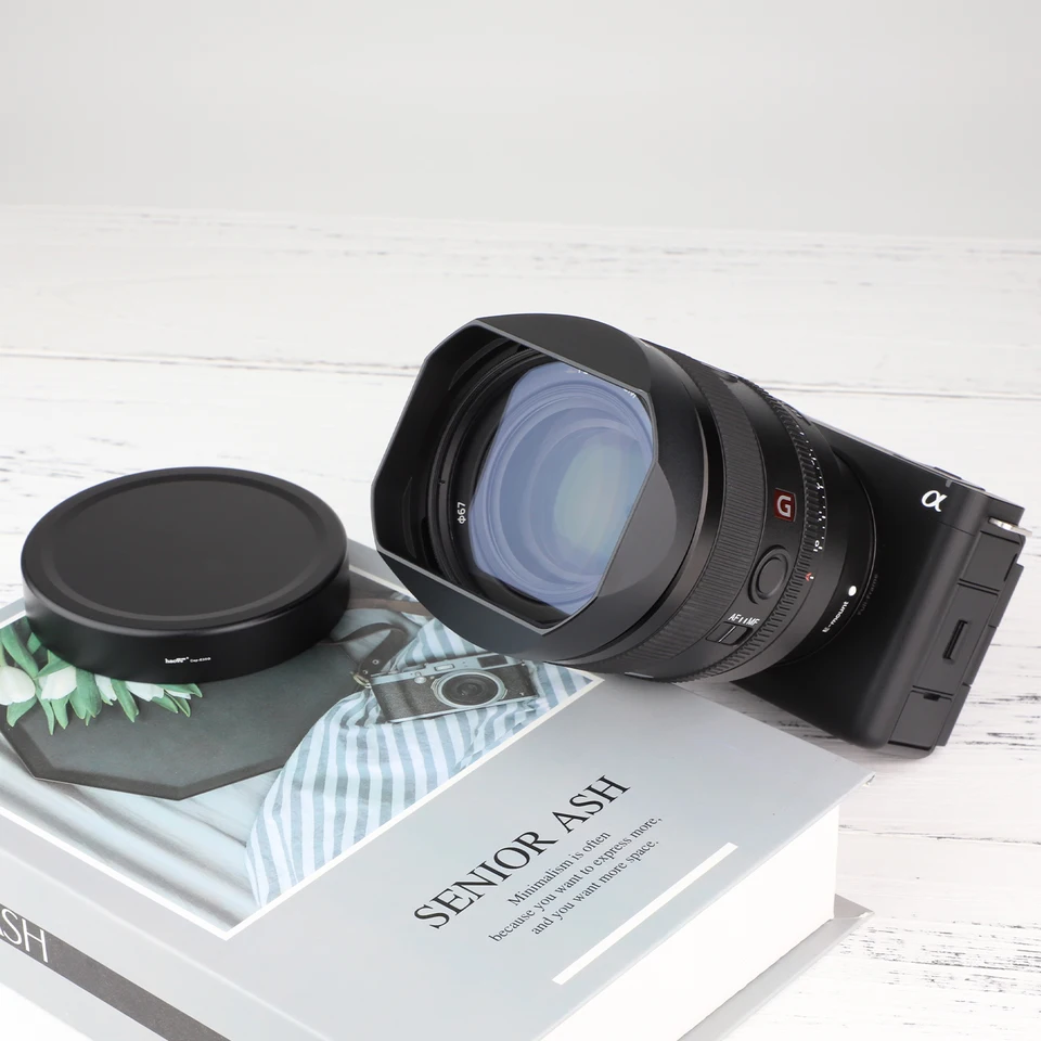 Haoge レンズフード メタルスクエアバヨネット ソニー FE 35mm F1.4 GM