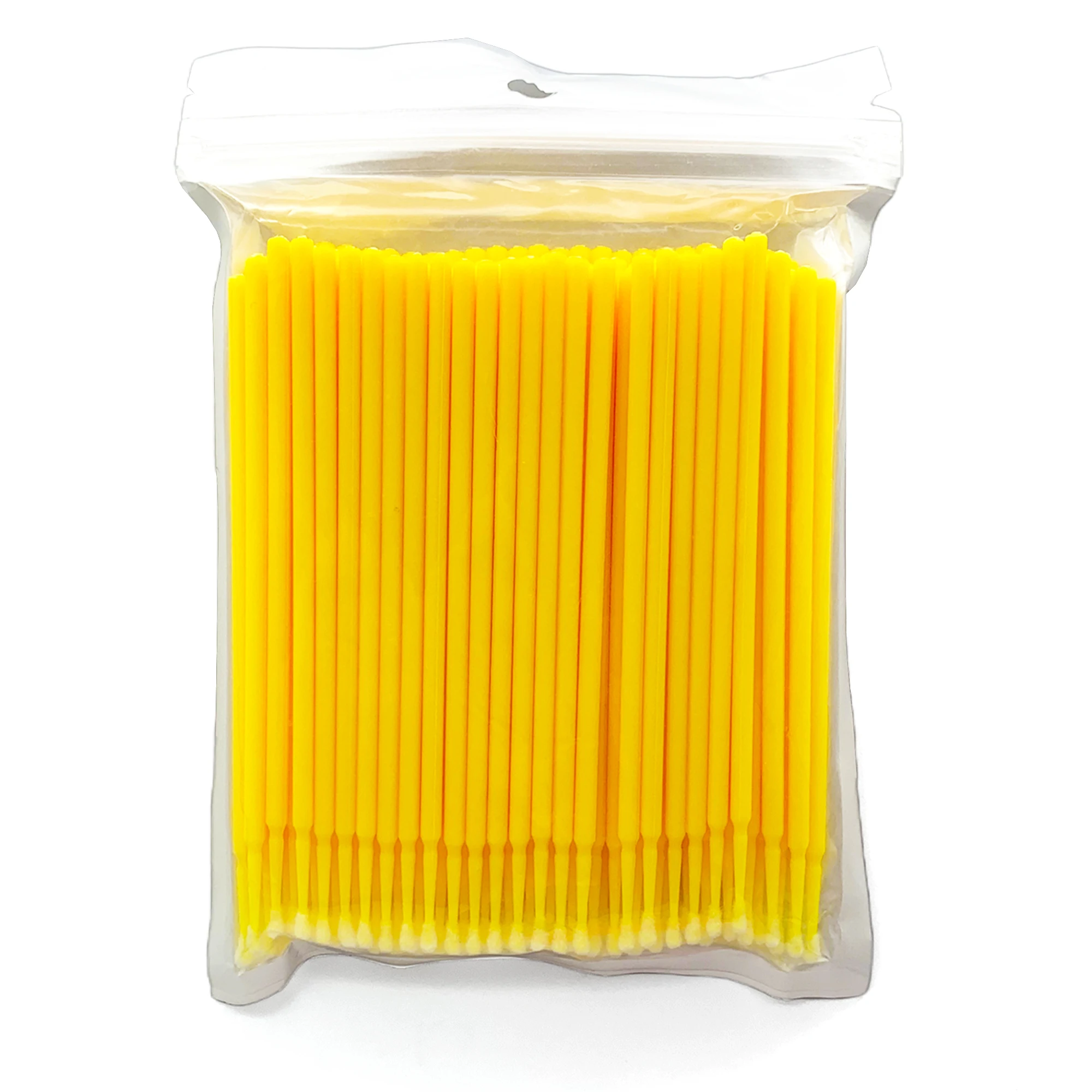 100PCS Disposable Colorful Cotton Swabs MicroBrush Eyelashes Extension Cleaning Swab Cosmetic Tool Lashes Extensions Cotton Swab