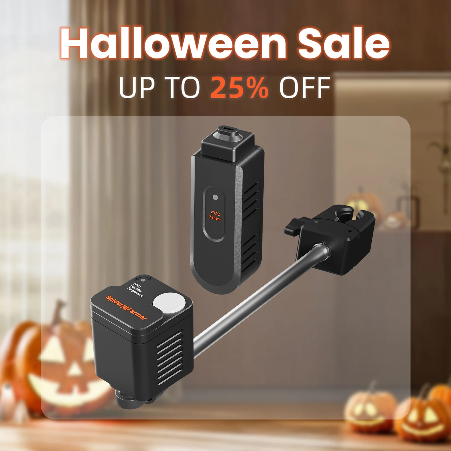 

2025 Spider Farmer Genius Grow System Sensor Pro Kits CO2 Sensor and PPFD Sensor