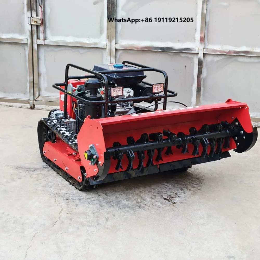 Best-selling Remote-controlled Crawler Lawn Mower, 4-stroke, 997cc, Intelligent Lawn Mower with a 1200mm Cutting Width