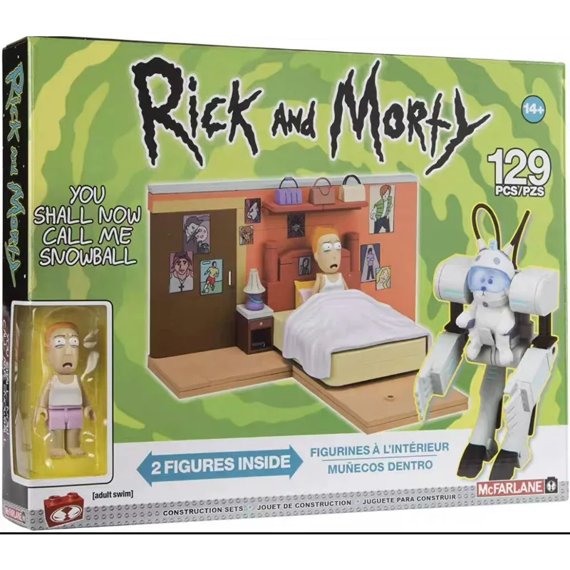 The McFarland and Morty Action Figures Call The Snowball UFO Lab for A Child's Hand-held Collection Gift