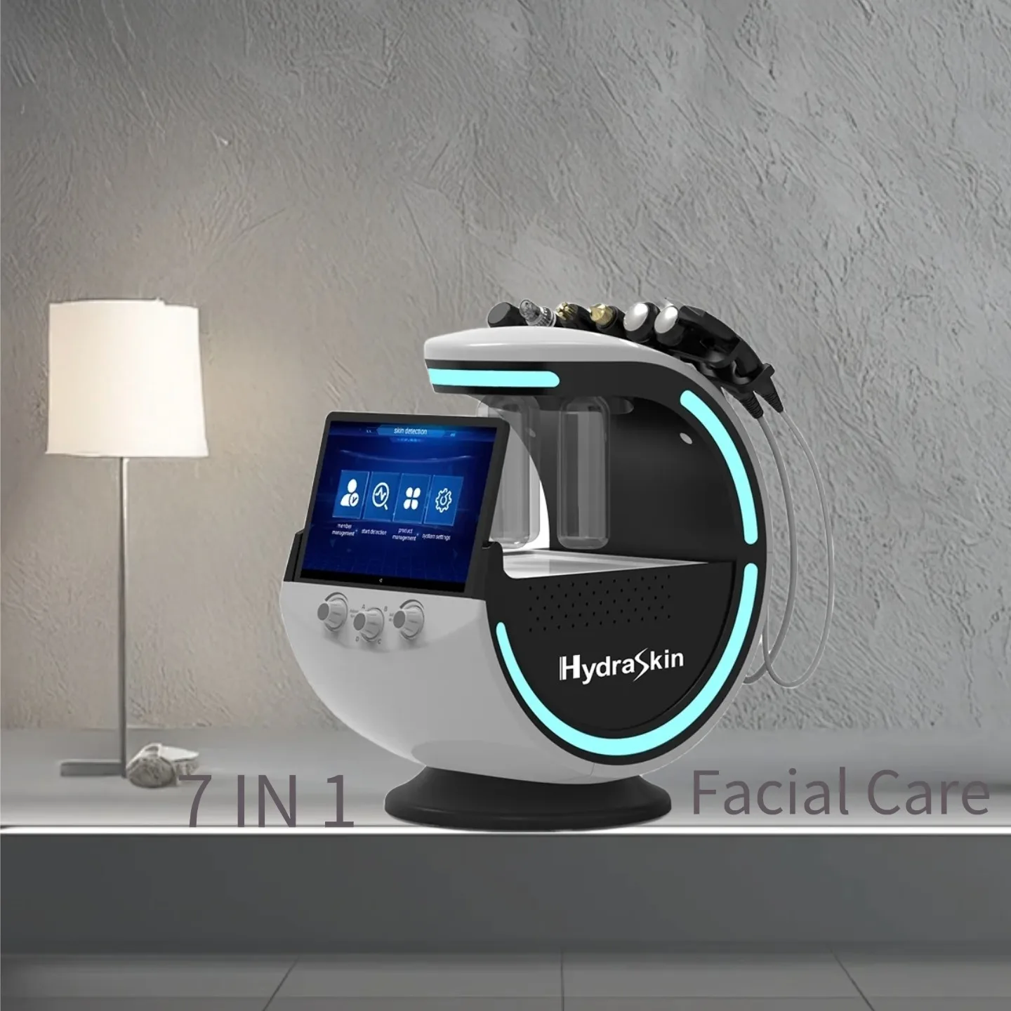 

7-in-1 Facial Machine Diamond Hydrodermabrasion Machine Skin Care Small Oxygen Hydrogen Bubble Hydrogenation