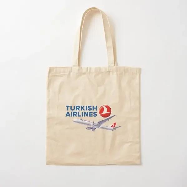 

Turkish Airlines, новый дизайн, хлопковая холщовая сумка, многоразовая тканевая сумка для покупок, модная повседневная продуктовая женская сумка на плечо с принтом