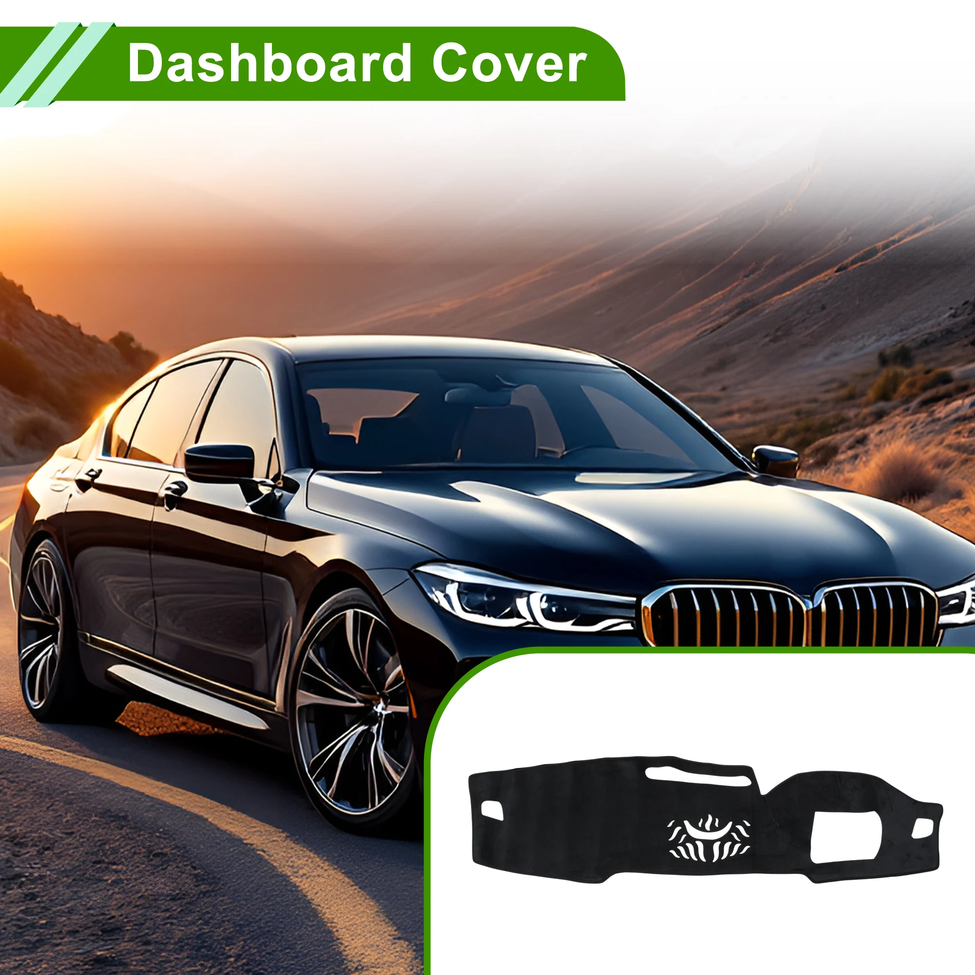 

UXCELL Dashboard Cover for BMW 7-Series 2016-2020 Black 1 Pc